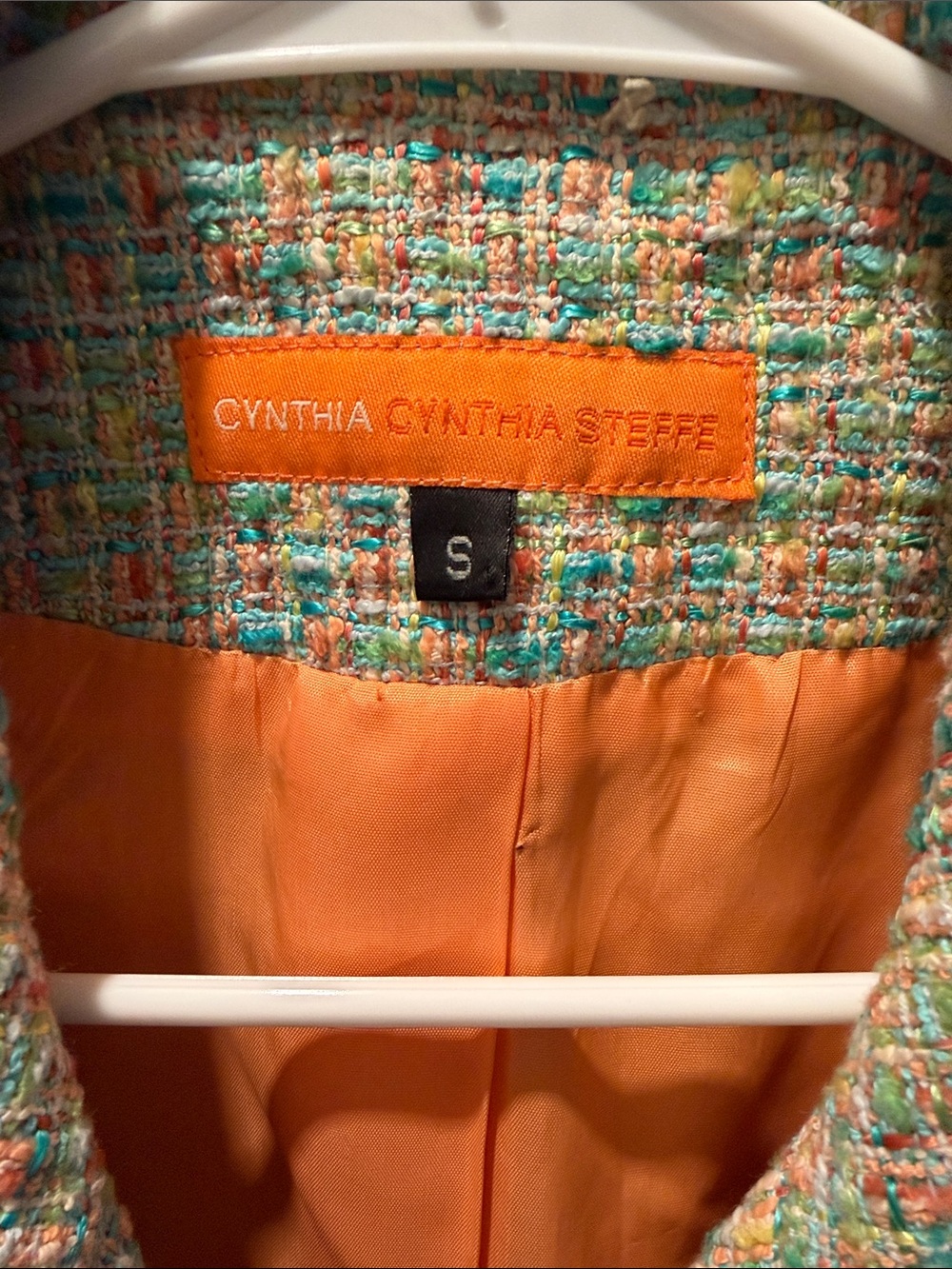 Cynthia Steffe⎼Multi-Color Tweed Cropped Blazer, Sz S - Picture 4 of 5